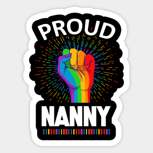 Proud Nanny Gay Lgbt Sticker